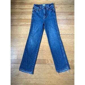 Good American Good Curve Straight Jeans Dark Wash 0 EUC